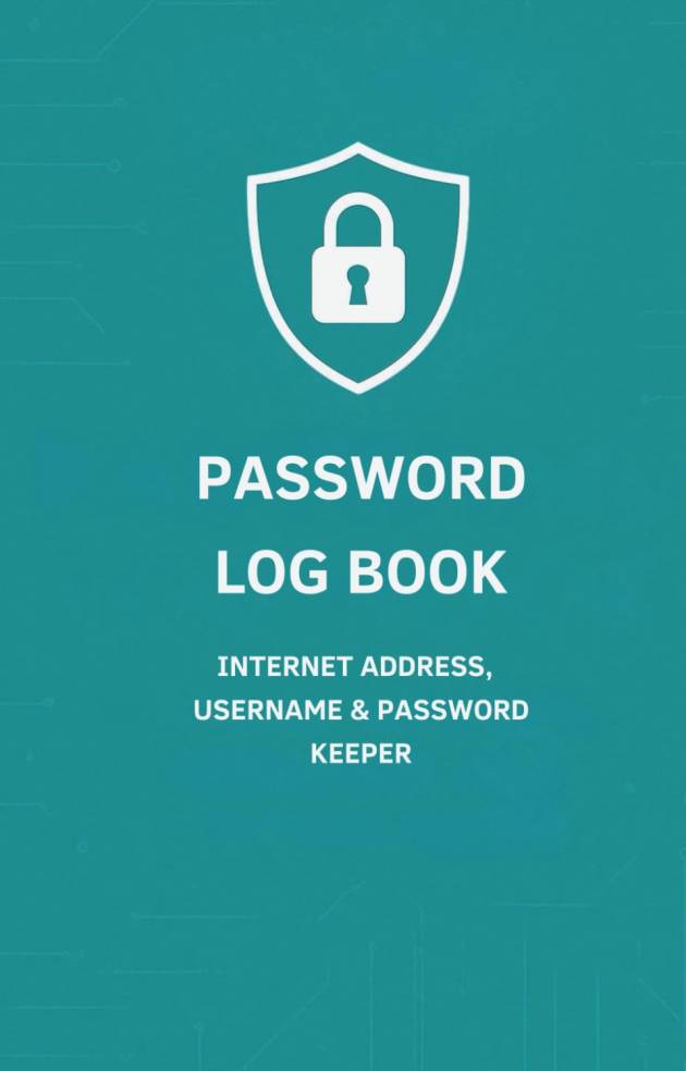 Password Log Book: Internet Address, Username & Password Keeper | Professional Organizer for Home & Office