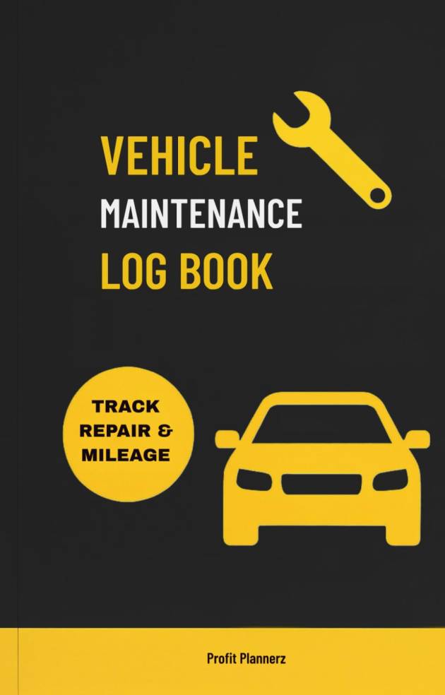 Vehicle Maintenance Log Book: Car Repair & Service Record Tracker