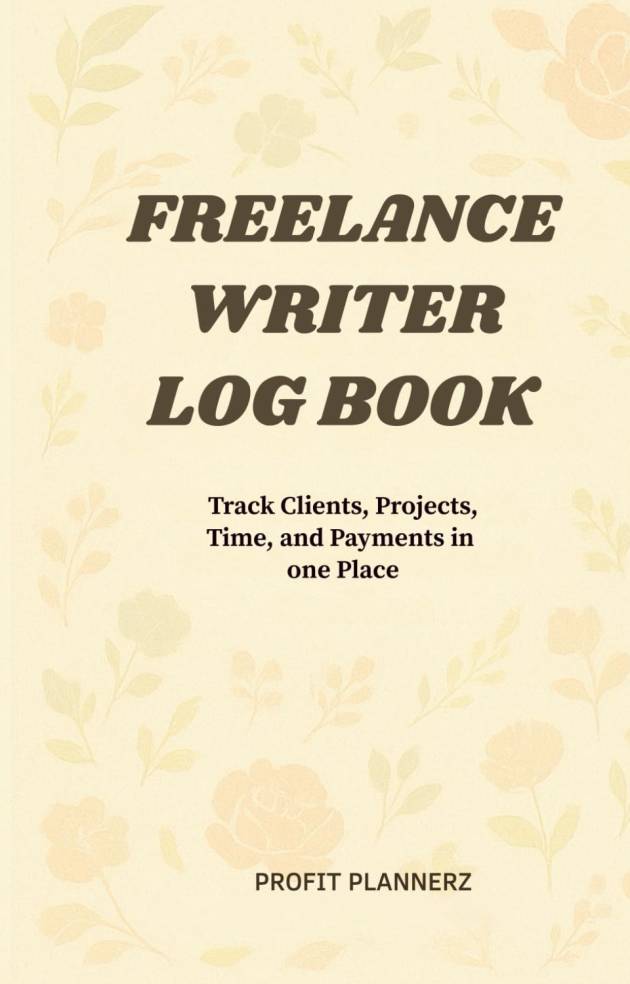 Freelance Writer Log Book: Track Clients, Projects, Hours & Income – A Professional Writing Business Journal